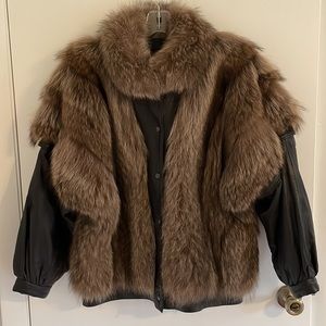 Fur/Leather coat/vest